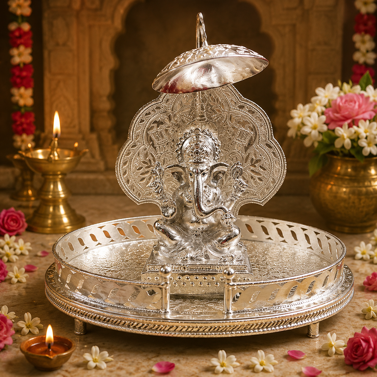 Silver Singhhasan